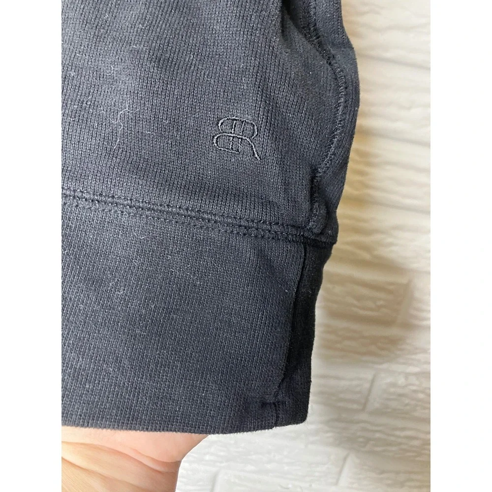 Banana Republic black quarter‎ zip pullover sweatshirt men's size medium casual